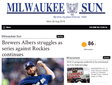 Tablet Screenshot of milwaukeesun.com